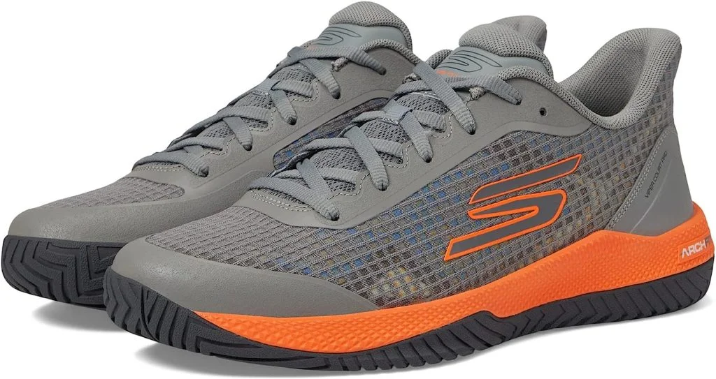 Skechers Men’s Viper Court-Athletic Indoor Outdoor Pickleball Shoes with Arch Fit Support