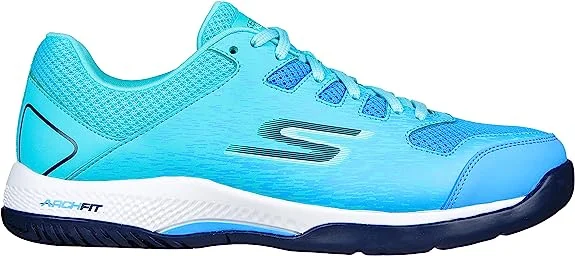 Skechers Women's Viper Court-Athletic Indoor Pickleball Shoes with Arch Fit Support Sneakers