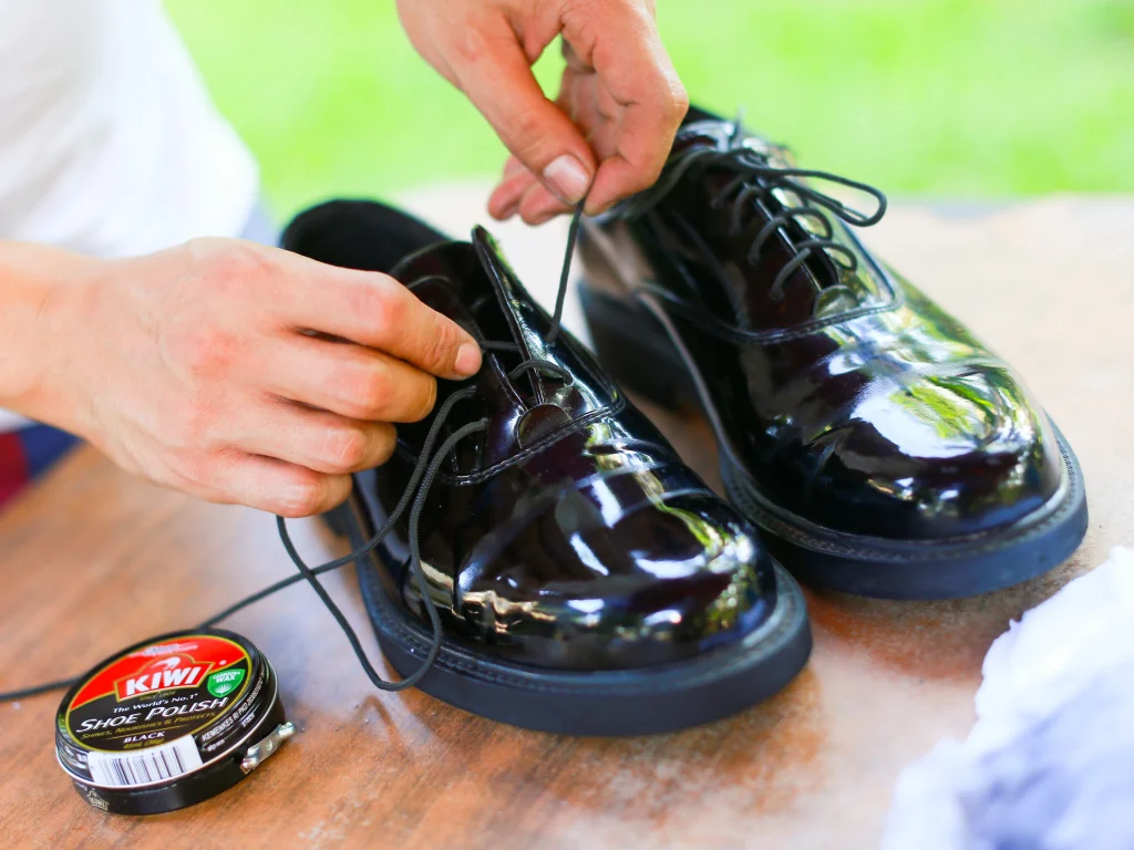Gathering the necessary materials To Shoes Shine Like Glass