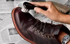 Preparing the shoes To Make Shine Like Glass