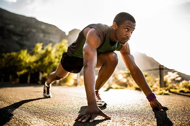 Start moving to get your body ready to run